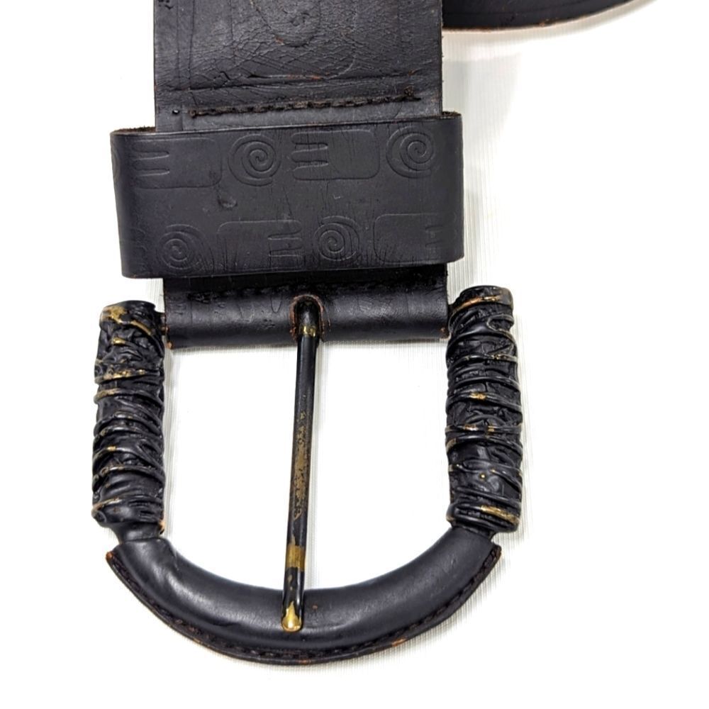 Benetton Leather Waist Cinch Belt - Picture 4 of 8